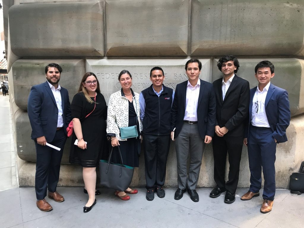 Membes of the 2019 NY Fed Challenge Team
