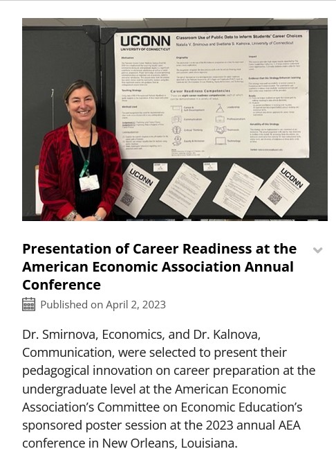 Presentation of Career Readiness at the American Economic Association Annual Conference