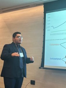 Angel Bravo (’26) presents at the IPE conference, NYC, February 27, 2026
